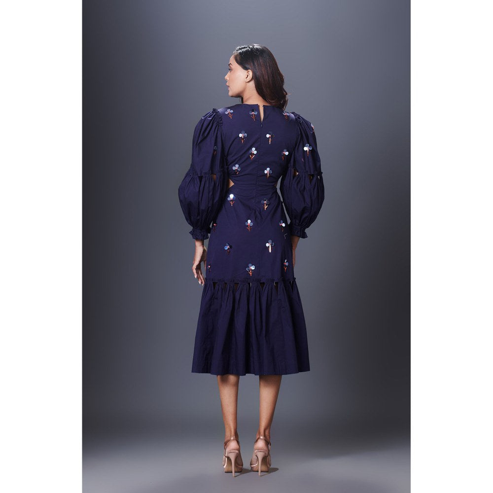 Deepika Arora Purple Cutout Dress