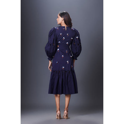 Deepika Arora Purple Cutout Dress