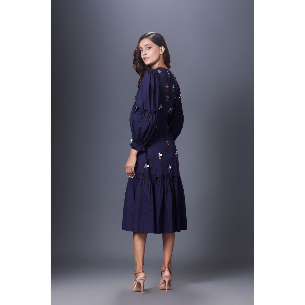 Deepika Arora Purple Cutout Dress