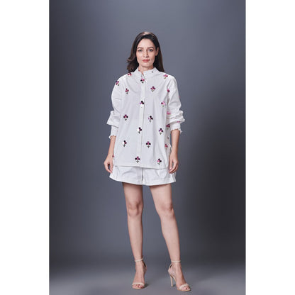 Deepika Arora White Co-Ord (Set of 2)