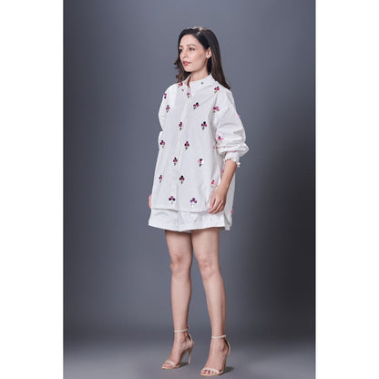 Deepika Arora White Co-Ord (Set of 2)