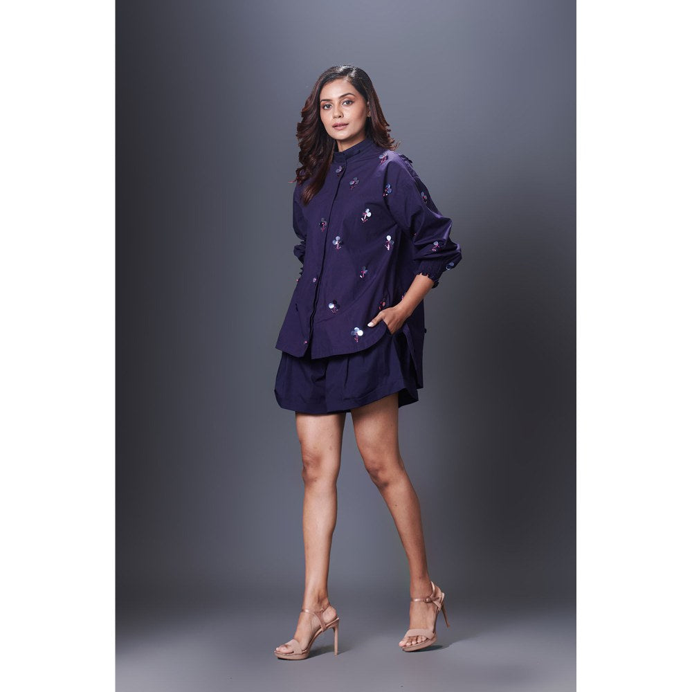 Deepika Arora Navy Blue Co-Ord (Set of 2)