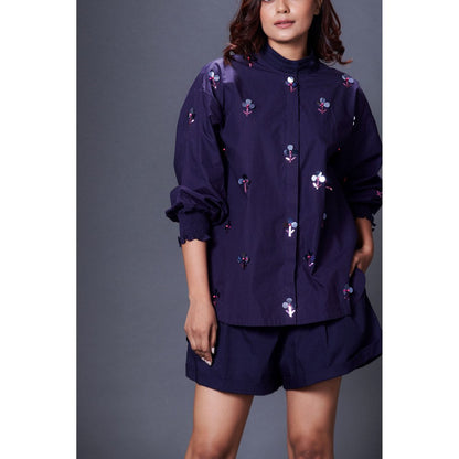 Deepika Arora Navy Blue Co-Ord (Set of 2)