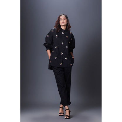 Deepika Arora Black Co-Ord (Set of 2)