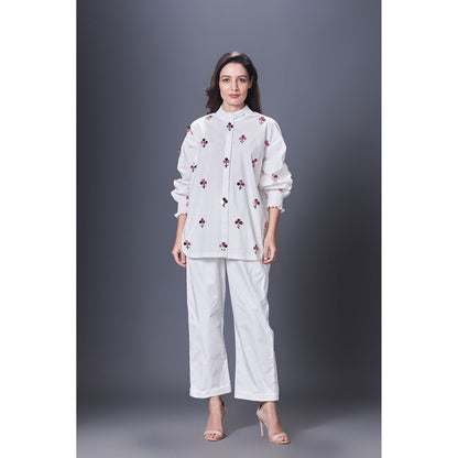 Deepika Arora White Co-Ord (Set of 2)
