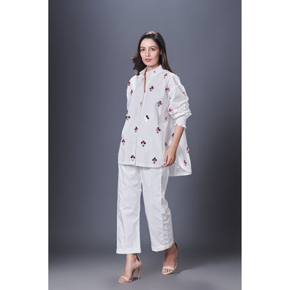 Deepika Arora White Co-Ord (Set of 2)