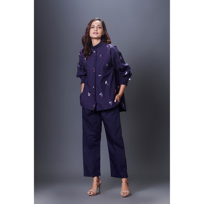 Deepika Arora Navy Blue Co-Ord (Set of 2)