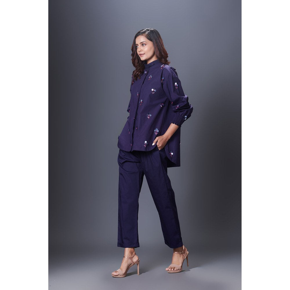 Deepika Arora Navy Blue Co-Ord (Set of 2)