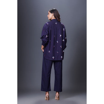 Deepika Arora Navy Blue Co-Ord (Set of 2)