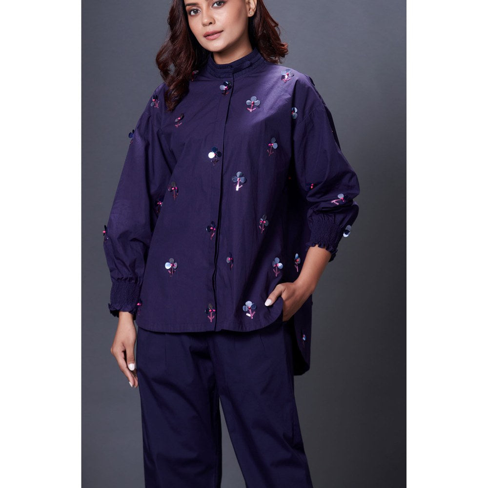 Deepika Arora Navy Blue Co-Ord (Set of 2)