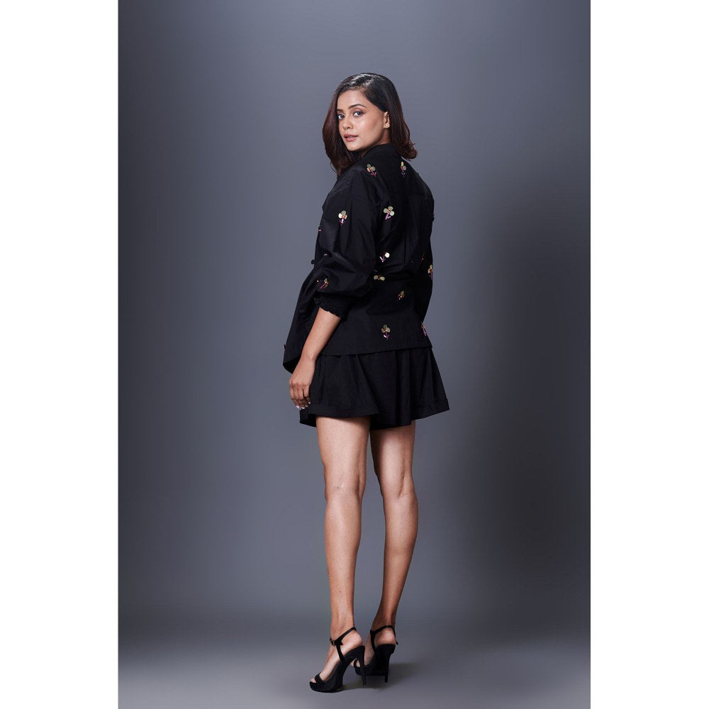 Deepika Arora Black Embellished Shirt