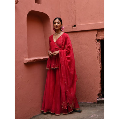 DEEPTHEE Vermillion Short Peplum (Set of 3)