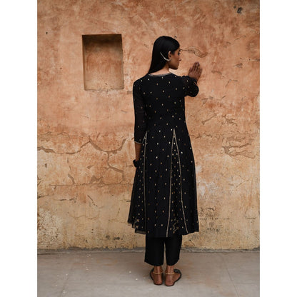 DEEPTHEE Black Angrakha (Set of 3)