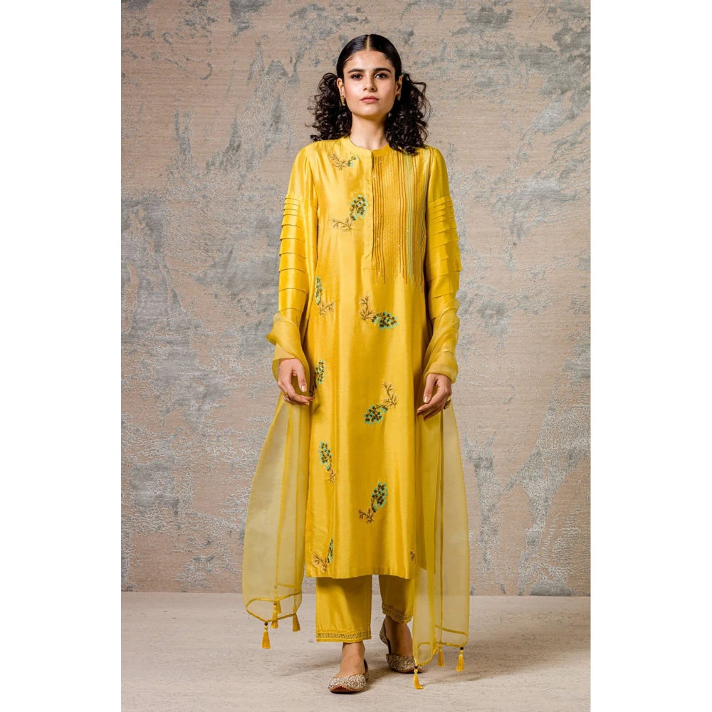 Devnaagri Mustard Kurta and Pant with Dupatta (Set of 3)