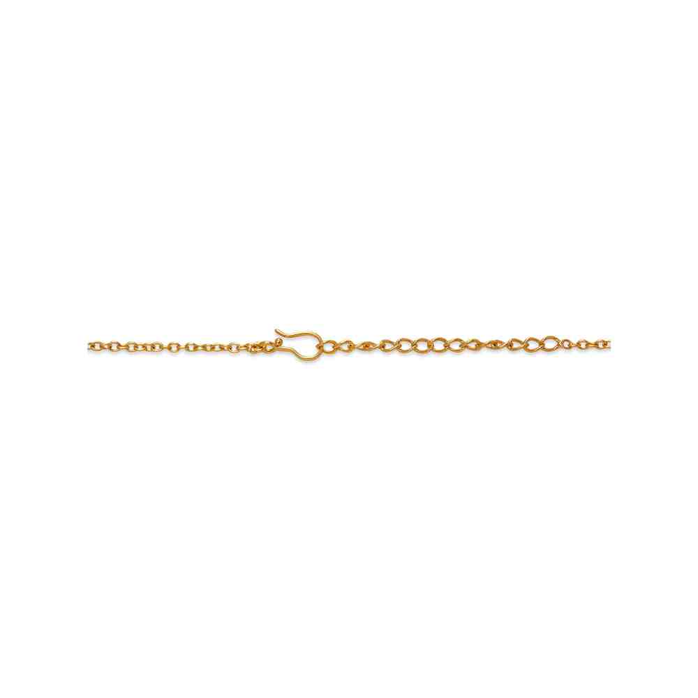 Dhwani Bansal Adjustable Gold And Purple Enamel Mavi Maxi Necklace