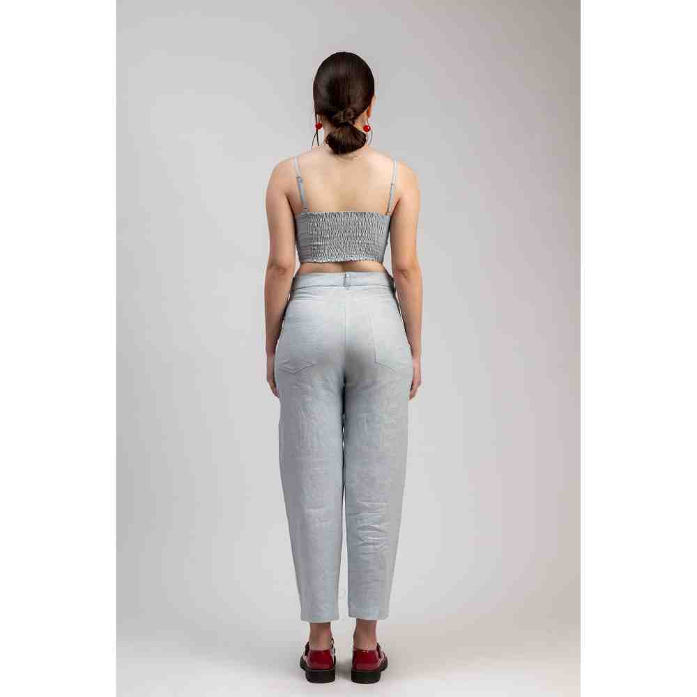 Doodlage Ice Blue Twisted Bralette and Pant Maria (Set of 2)