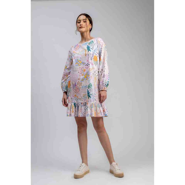 Doodlage Multicolor Printed Eva Dress