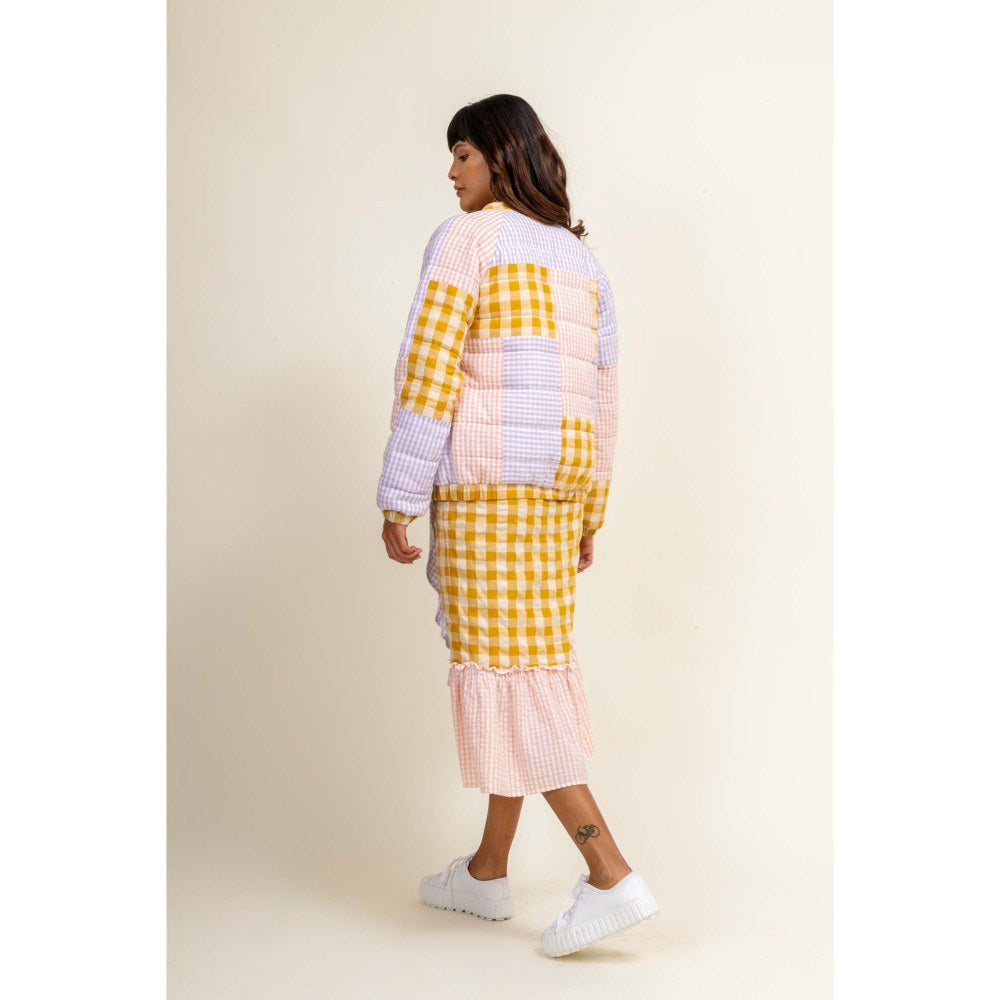 Doodlage Erin Multi-Color Bomber Jacket