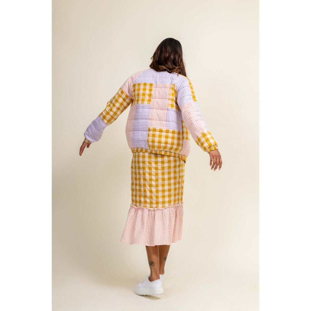 Doodlage Erin Multi-Color Bomber Jacket