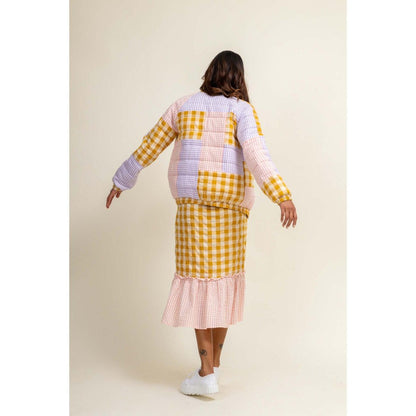 Doodlage Erin Multi-Color Bomber Jacket