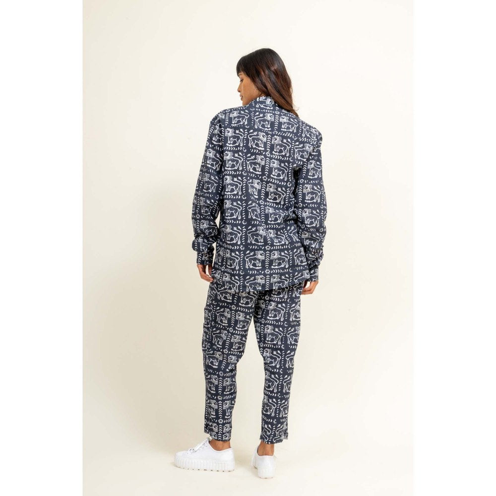 Doodlage Earo Printed Shirt With Pant (Set of 2)