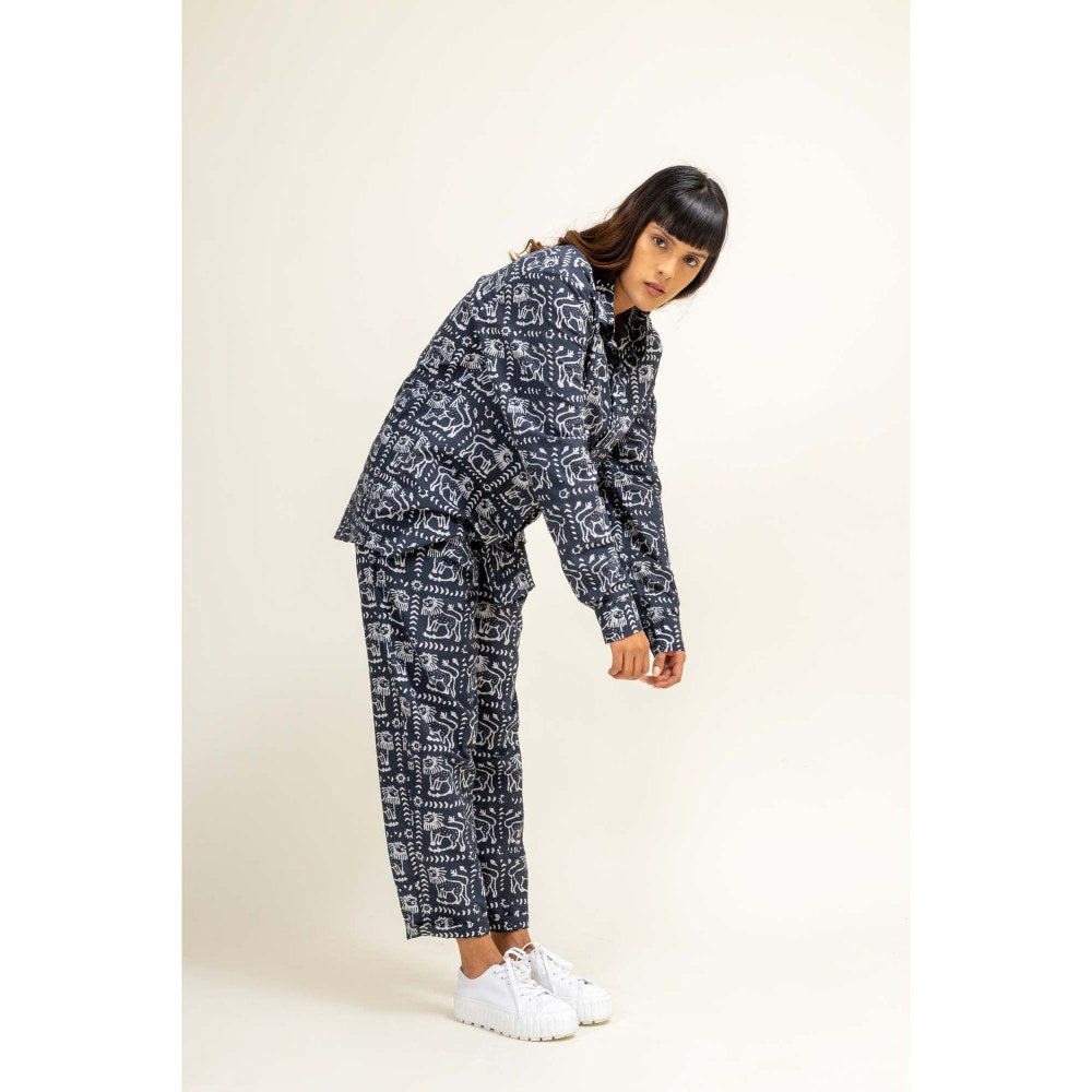 Doodlage Earo Printed Shirt With Pant (Set of 2)