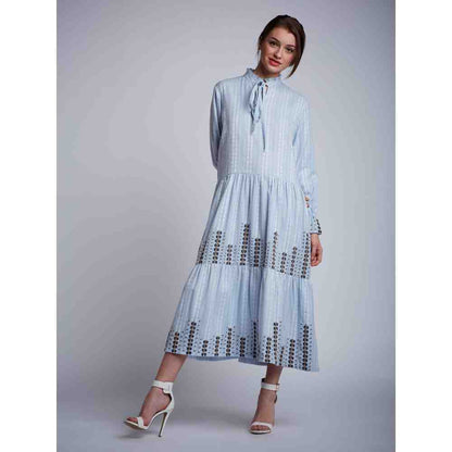 Doodlage Embroidery Gathered Dress