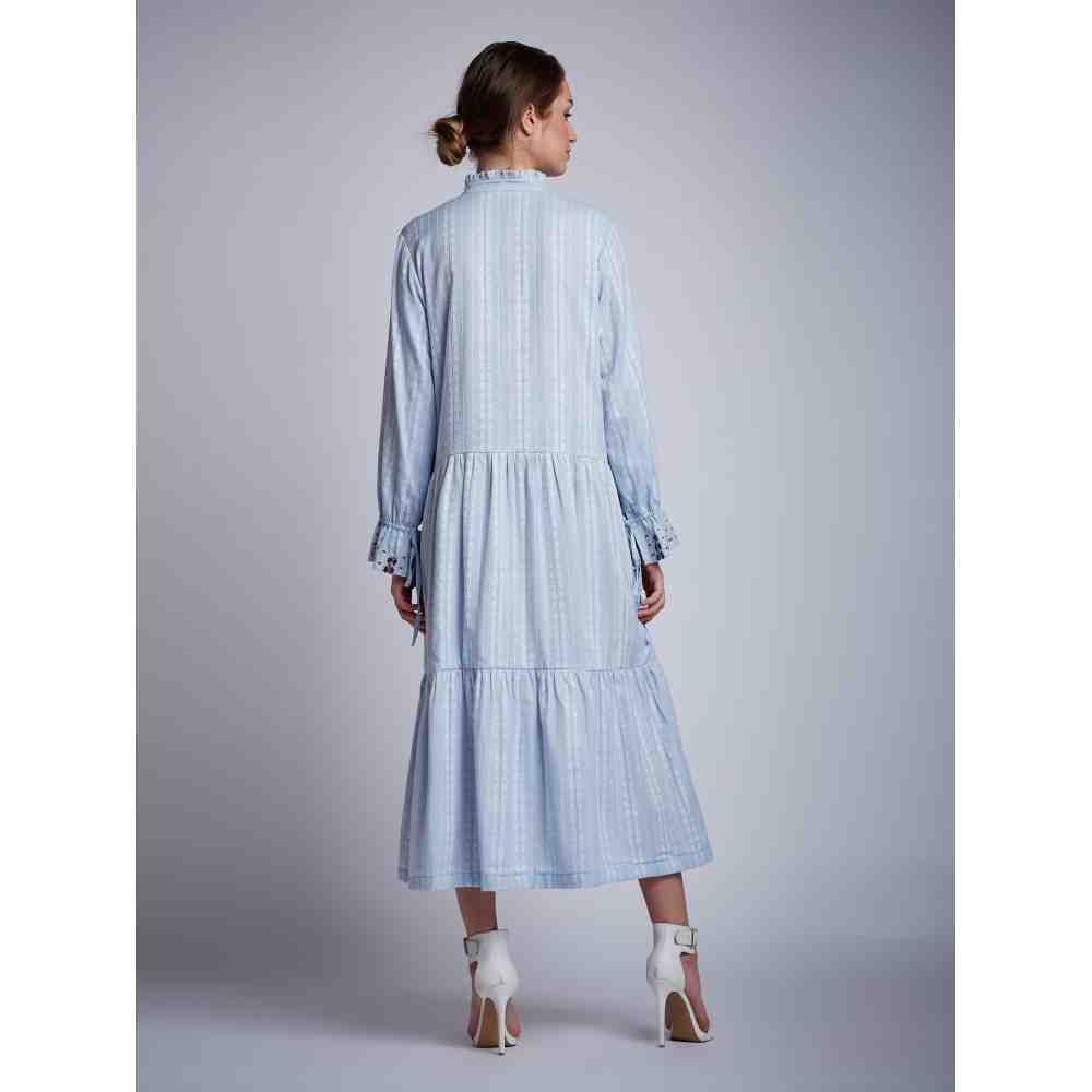 Doodlage Embroidery Gathered Dress