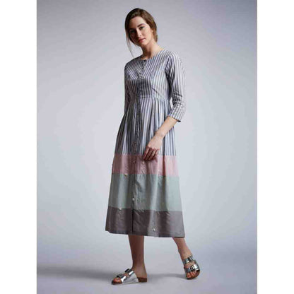 Doodlage Side Gathered Dress Without Lining