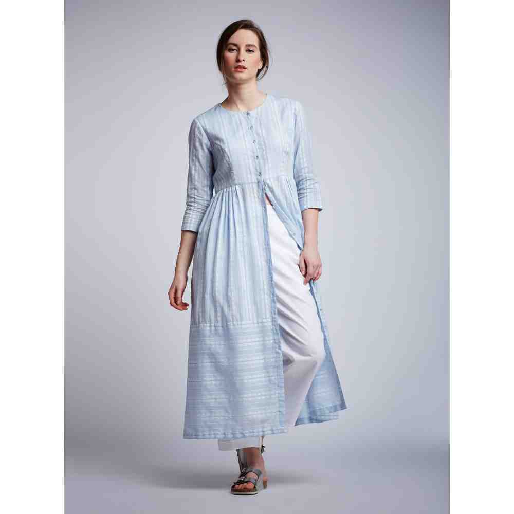 Doodlage Side Gathered Dress With Pants (Set of 2)