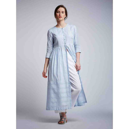 Doodlage Side Gathered Dress With Pants (Set of 2)