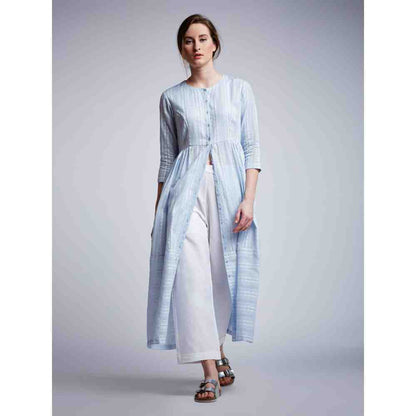 Doodlage Side Gathered Dress With Pants (Set of 2)