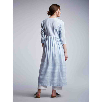 Doodlage Side Gathered Dress With Pants (Set of 2)