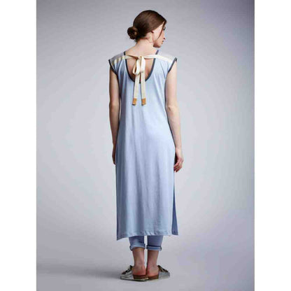 Doodlage Embroidery Slogan Jersey Shift Dress