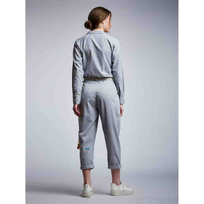 Doodlage Slogan Jumpsuit With Patchwork