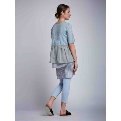 Doodlage Blue Jersey Tights