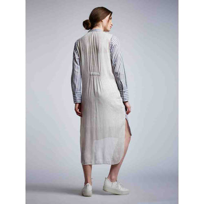 Doodlage Camo Embroidery Back Elastic Dress