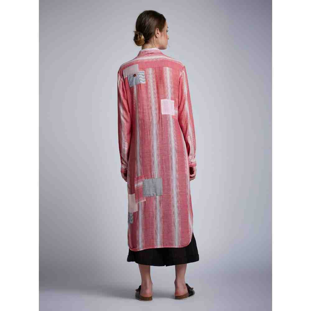 Doodlage Layered Tunic With Patchwork And Embroidery