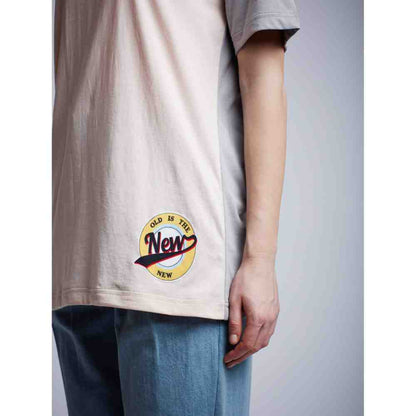 Doodlage Slogan Paneled T-Shirt