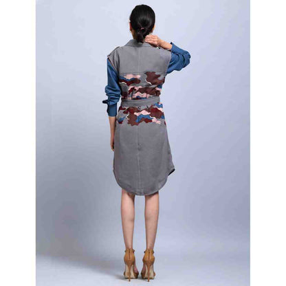 Doodlage Embroidery Camo Jacket