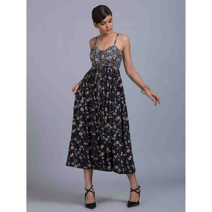 Doodlage Floral Strap Dress