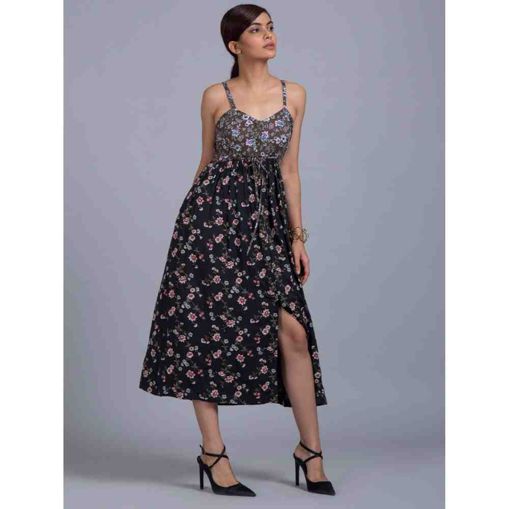 Doodlage Floral Strap Dress