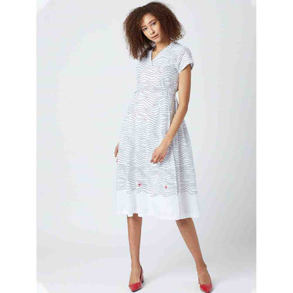 Doodlage Striped Kahlo Dress