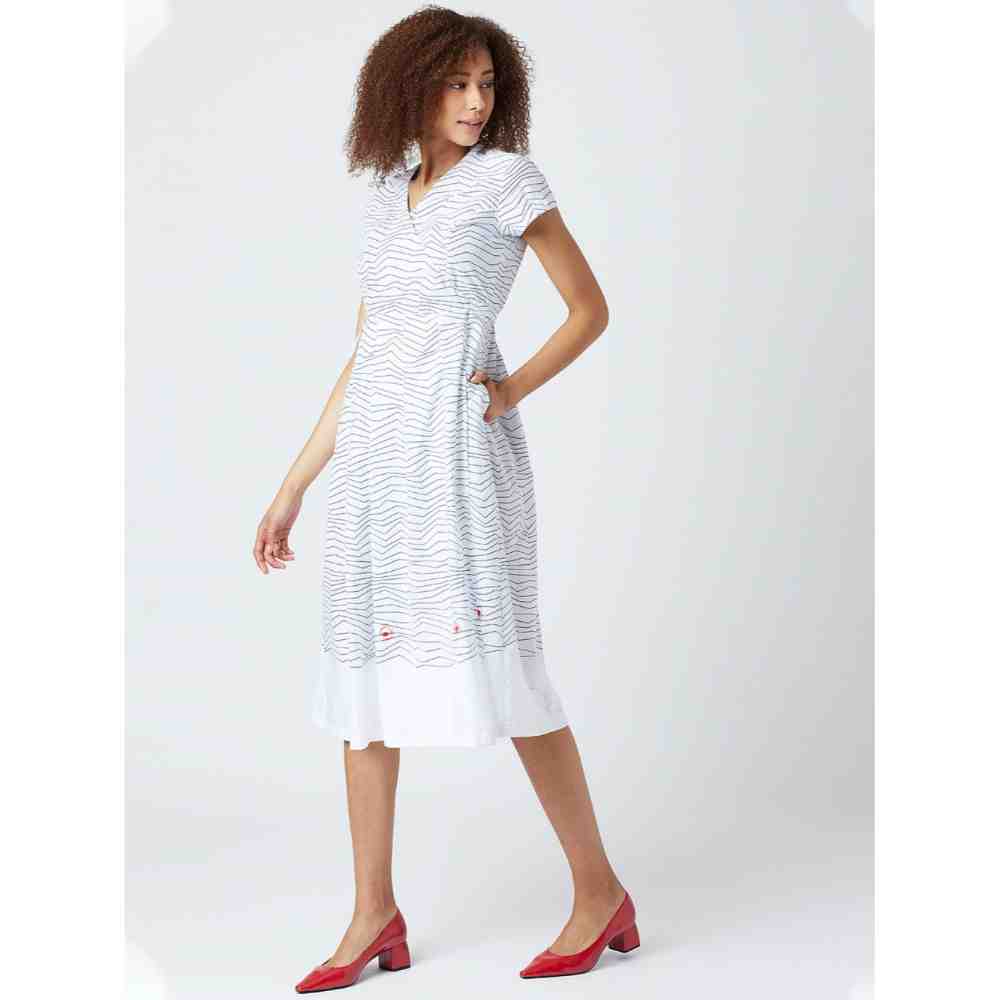 Doodlage Striped Kahlo Dress
