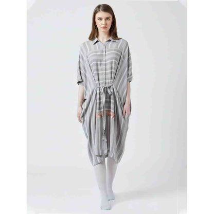 Doodlage Striped Kaftan Dress