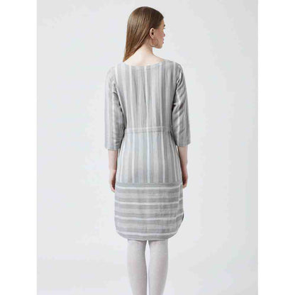 Doodlage Striped Drawstring Dress