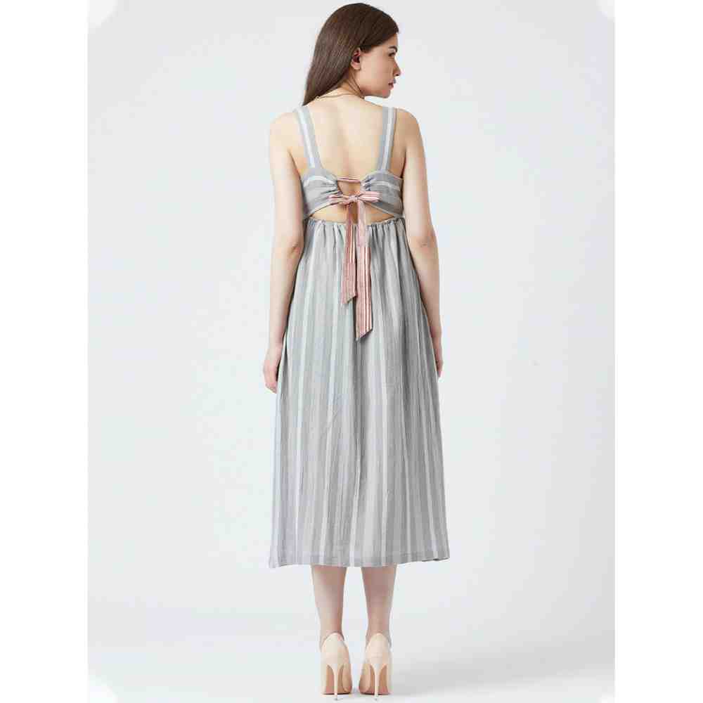 Doodlage Striped Bow Dress