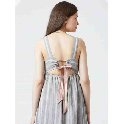 Doodlage Striped Bow Dress