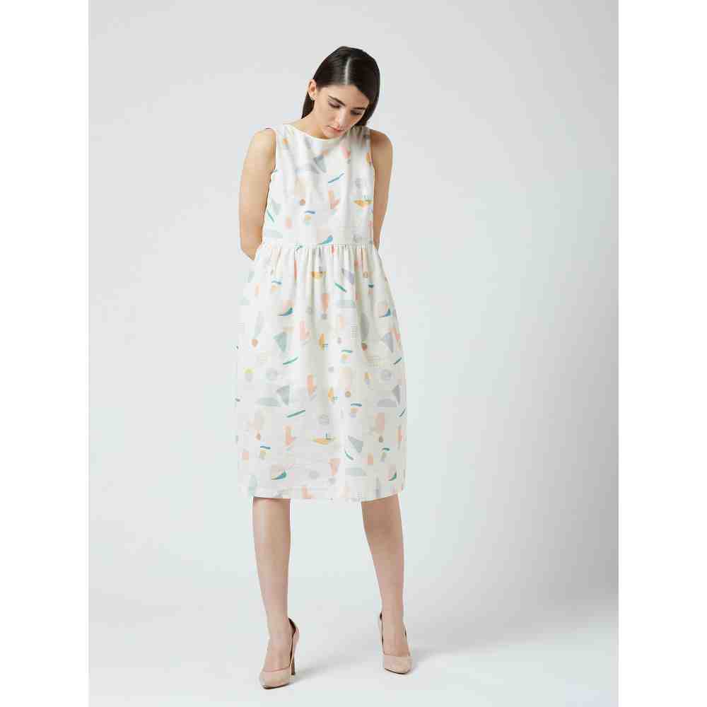 Doodlage Multi-Color Angela Printed Dress