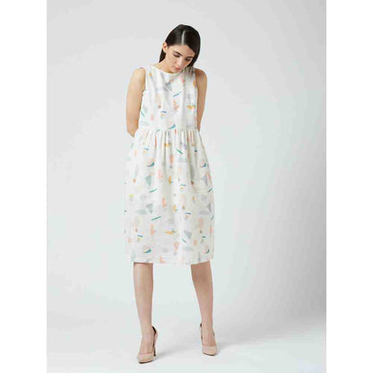 Doodlage Multi-Color Angela Printed Dress